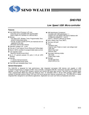Sino Wealth SH61F83 Manual