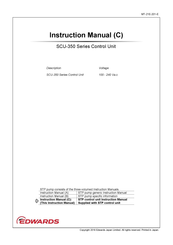 Edwards SCU-350D Instruction Manual