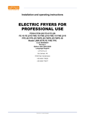 Lotus FPE-25 Installation And Operating Instructions Manual
