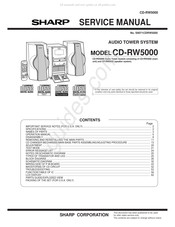 Sharp CD-RW5000 Service Manual