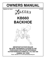 Koyker KB660 Owner's Manual