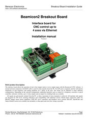 Benezan Electronics Beamicon2 IoExt1 Installation Manual