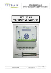 SEFRAM SPX100 Technical Notice