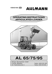 ahlmann AL 65 Operating Instructions Manual
