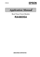 Epson RA4803SA Applications Manual