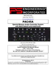 Engineering Incorporated PAC45A Manual