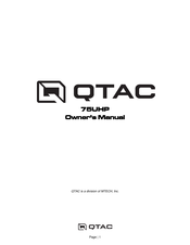 MTech QTAC 75UHP Owner's Manual