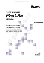 Iiyama ProLite L403W User Manual