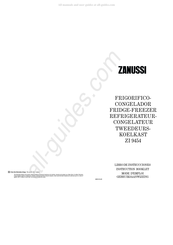 Zanussi ZI 9454 Instruction Booklet