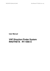 Rhotheta RT-1000 A User Manual
