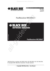 Black Box FaxReceiver MC200A User Manual