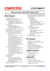 CMOSTEK CMT2380F17 Manual