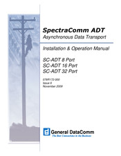 General DataComm SC-ADT 8 Port Installation & Operation Manual