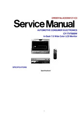 Panasonic CY-TV7000W Service Manual