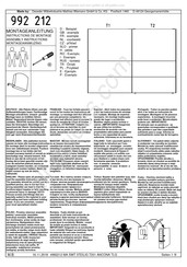 Wiemann 992 212 Assembly Instructions Manual