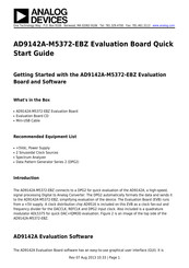 Analog Devices AD9142A-M5372-EBZ Quick Start Manual