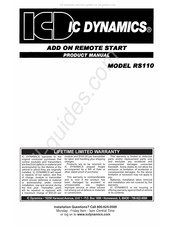 IC Dynamics RS110 Product Manual