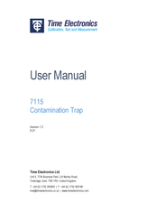 Time Electronics 7115 User Manual