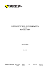 TECNOTER RC4.32E16CL4 Operator's Manual