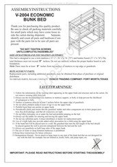 Donco V-2004 Assembly Instructions Manual
