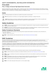 NI PCIe-6593 Safety, Environmental, And Regulatory Information