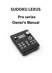 Sudoku LEXUS Owner's Manual