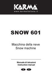 Karma SNOW 601 Instruction Manual