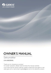 Gree G16-50ESDEHG Owner's Manual