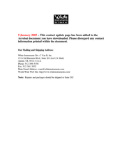 White Instruments 200 Manual