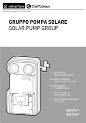 Ariston 3024151 Assembly, Installation And Operation Instructions