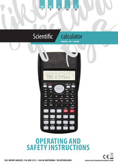 Scientific 491-120080 Operating And Safety Instructions Manual