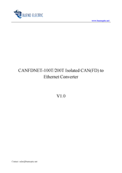 Bueno Electric CANFDNET-100T Quick Start Manual