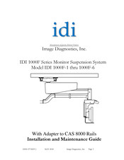 Image Diagnostics 1000F-6 Installation And Maintenance Manual