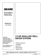 Sears 390.250095 Owner's Manual