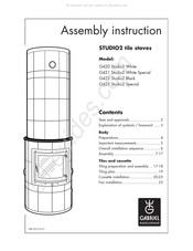 GABRIEL KAKELUGNAR STUDIO2 Assembly Instructions Manual