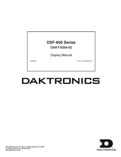 Daktronics DSF-600 Series Manual