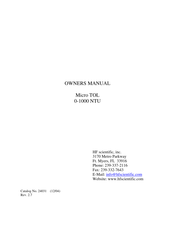 Hf scientific Micro TOL Manuals | ManualsLib