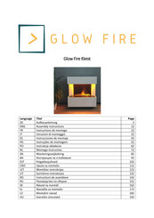 Glow Fire Kleist Assembly Instructions Manual