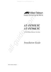 Allied Telesis AT-FS706EFC Installation Manual