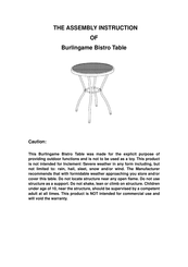 Yotrio Burlingame Assembly Instructions Manual