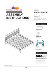 Furniture of America CM7923EK Assembly Instructions Manual