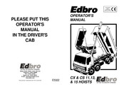 Edbro CX 11 Operator's Manual