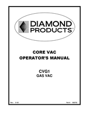 Diamond Products CVG1 Operator's Manual