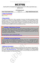 BCM Advanced Research BC370Q Quick Start Manual