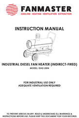 Fanmaster IDH2-20IN Instruction Manual