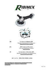 Ribimex PRBAT20/LUSBPRO User And Maintenance Manual