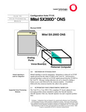 Lucent Technologies Mitel SX200D Series Manual