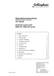 Ortlinghaus TPI 730 EN Translation Of Original Operating Manual