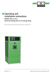 REMKO VRS-C 100 Operating And Installation Instructions