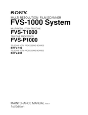 Sony FVS-T1000 Maintenance Manual